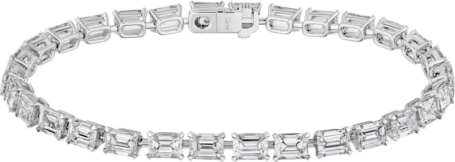 essential lines bracelet emerald-cut diamonds
