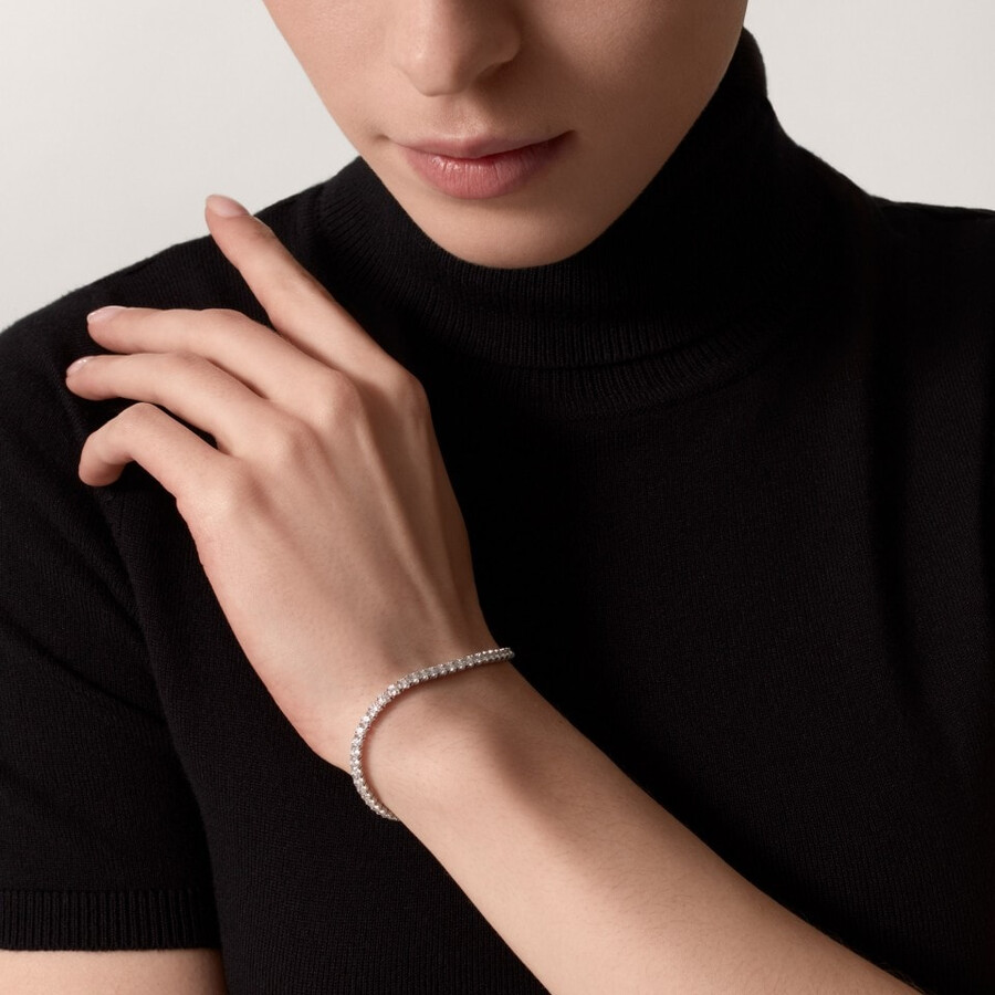 lignes essentielles bracelet brilliant-cut diamonds