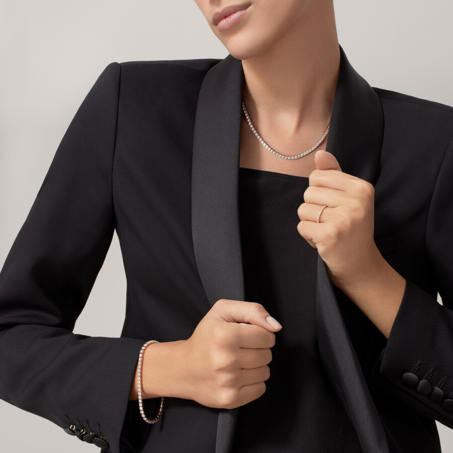 lignes essentielles bracelet brilliant-cut diamonds
