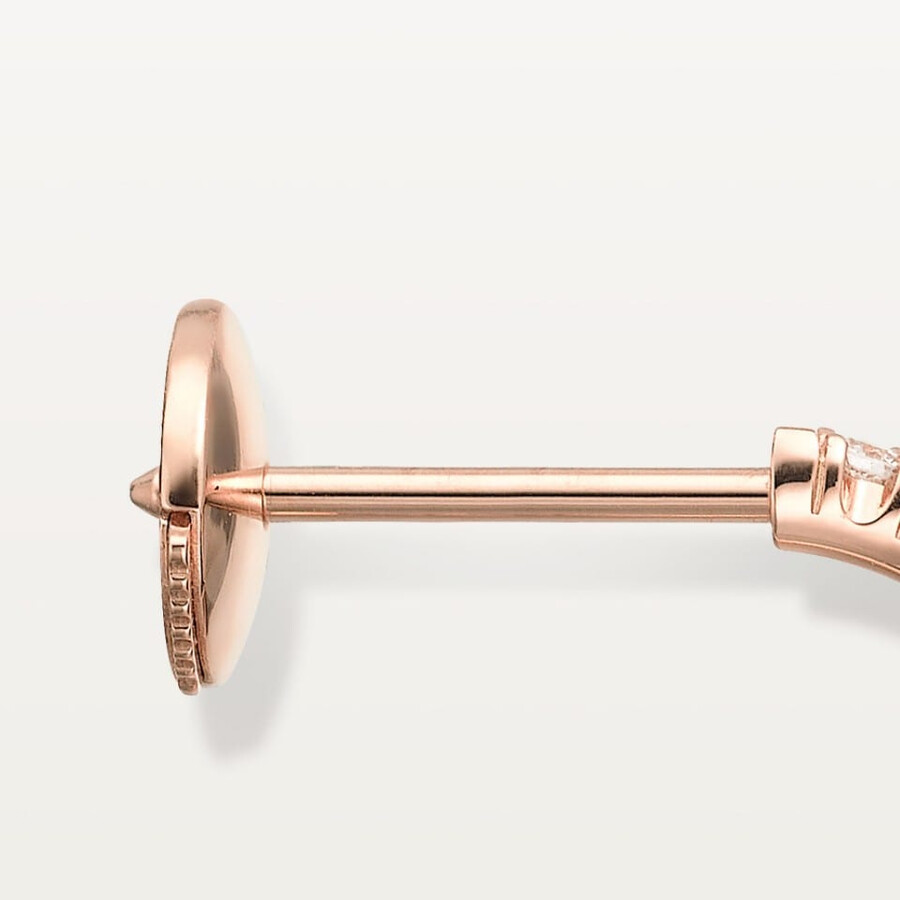 etincelle de cartier hoop earrings small model paved