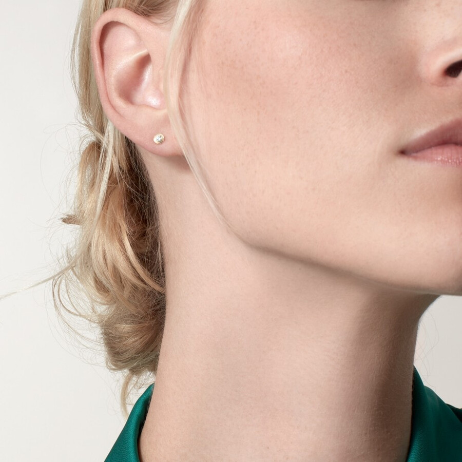 cartier damour stud earrings 2 diamonds small model