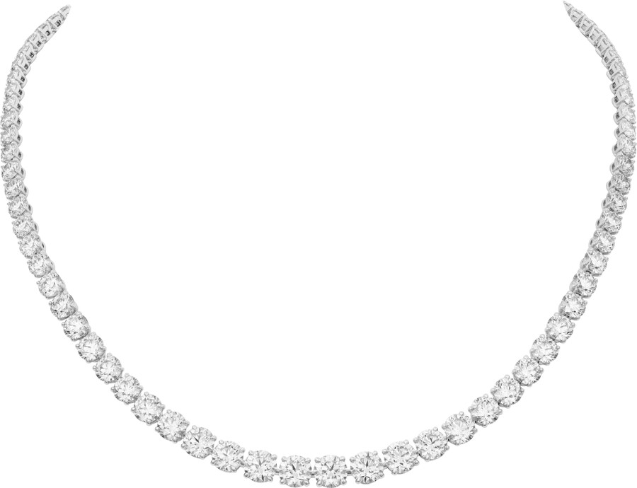 lignes essentielles necklace brilliant-cut diamonds