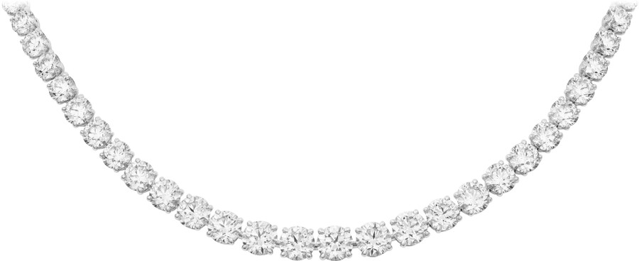 lignes essentielles necklace brilliant-cut diamonds