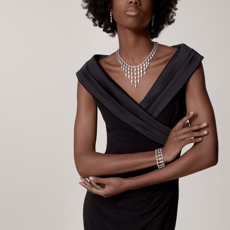 pluie de cartier necklace diamonds