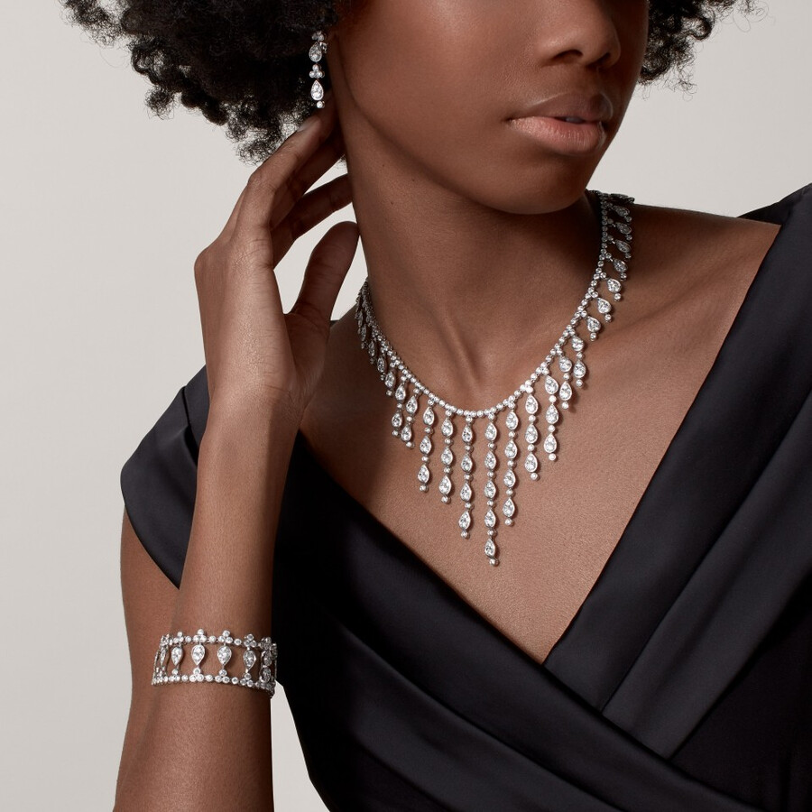 pluie de cartier necklace diamonds