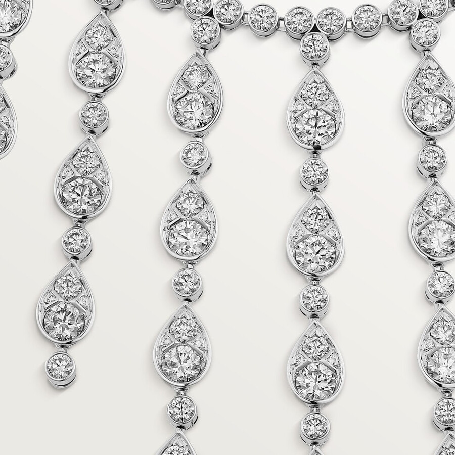 pluie de cartier necklace diamonds