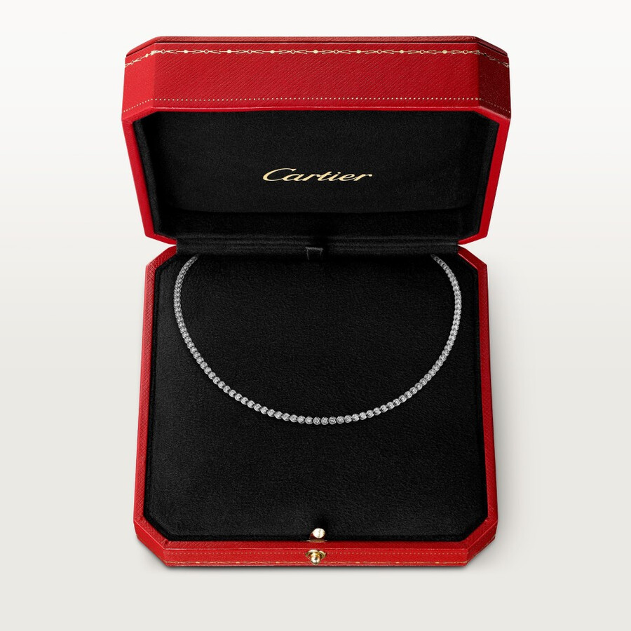 c de cartier essential lines necklace brilliant-cut diamonds