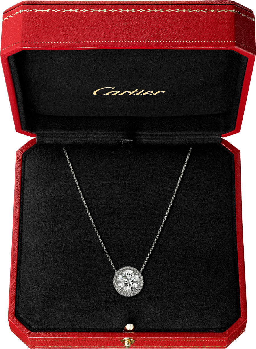 cartier destinée pendant diamond paved