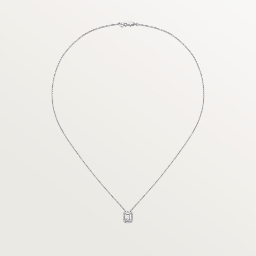 cartier destinée pendant oval-cut diamond paved