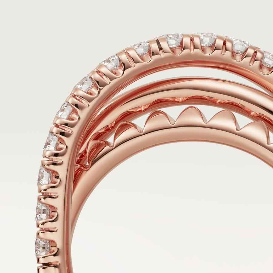 etincelle de cartier ring semi-paved
