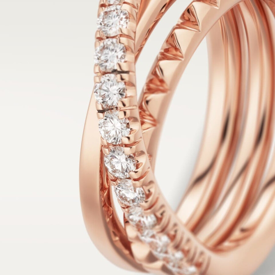 etincelle de cartier ring semi-paved