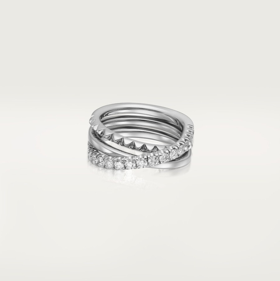 etincelle de cartier ring semi-paved