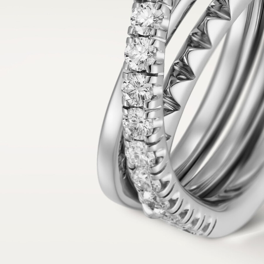 etincelle de cartier ring semi-paved