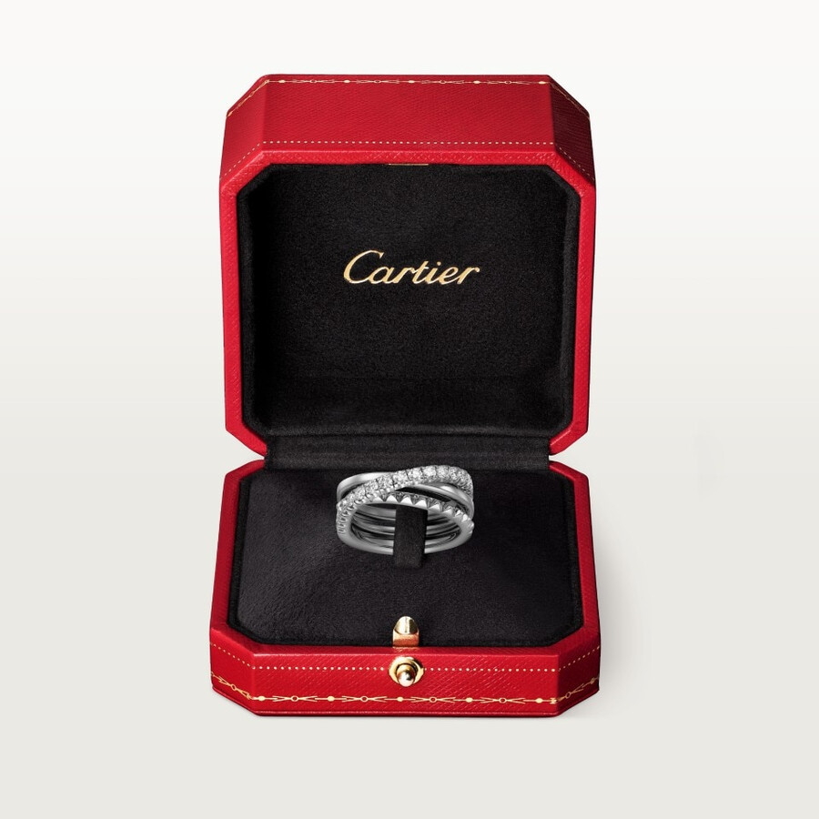 etincelle de cartier ring semi-paved
