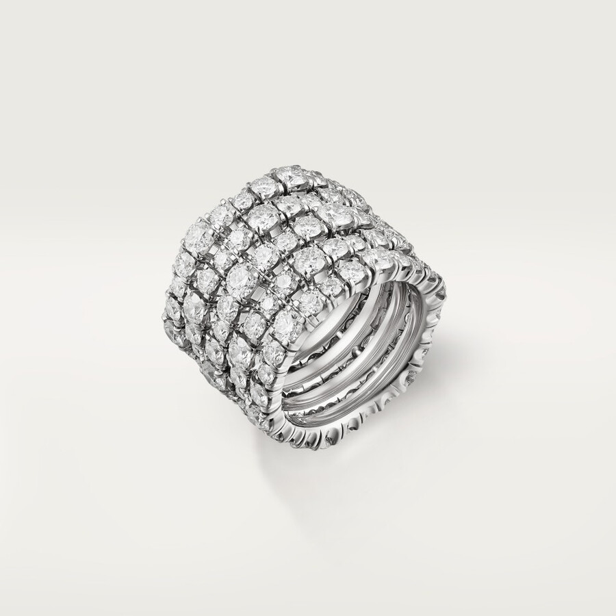 lignes essentielles ring brilliant-cut diamonds