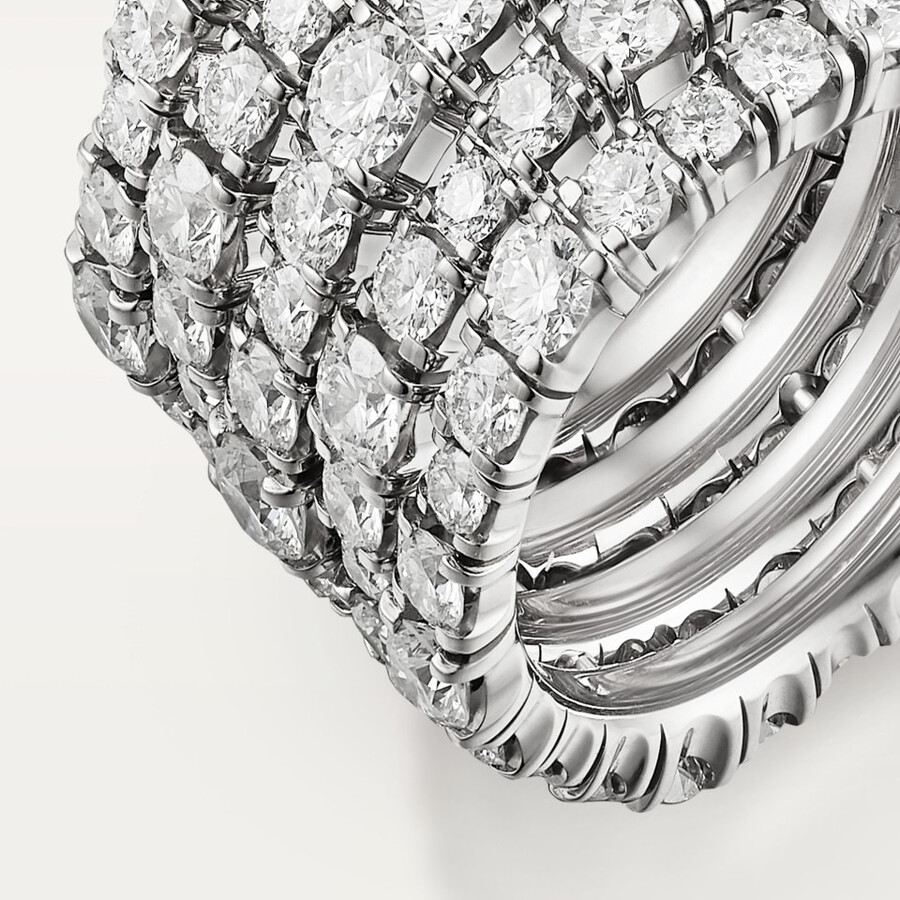 lignes essentielles ring brilliant-cut diamonds