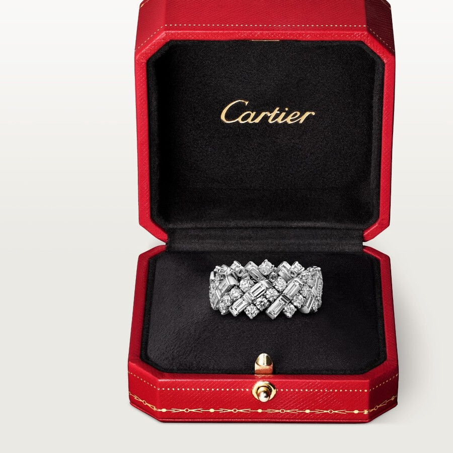 reflection de cartier wedding band diamonds