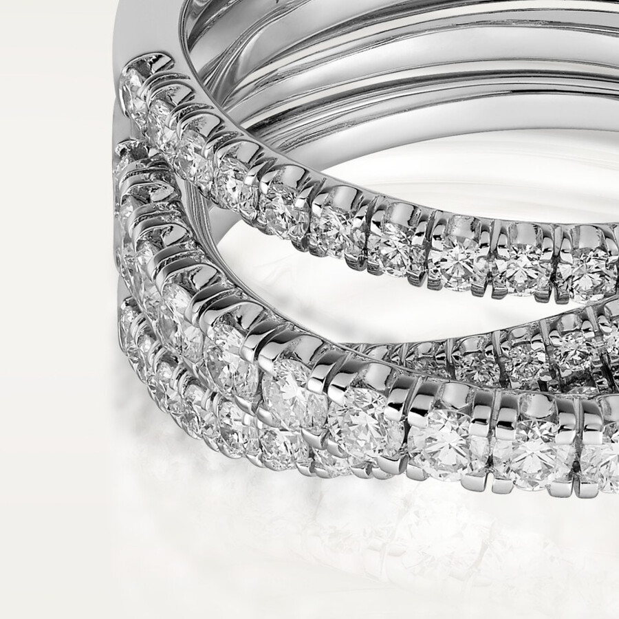 etincelle de cartier ring semi-paved