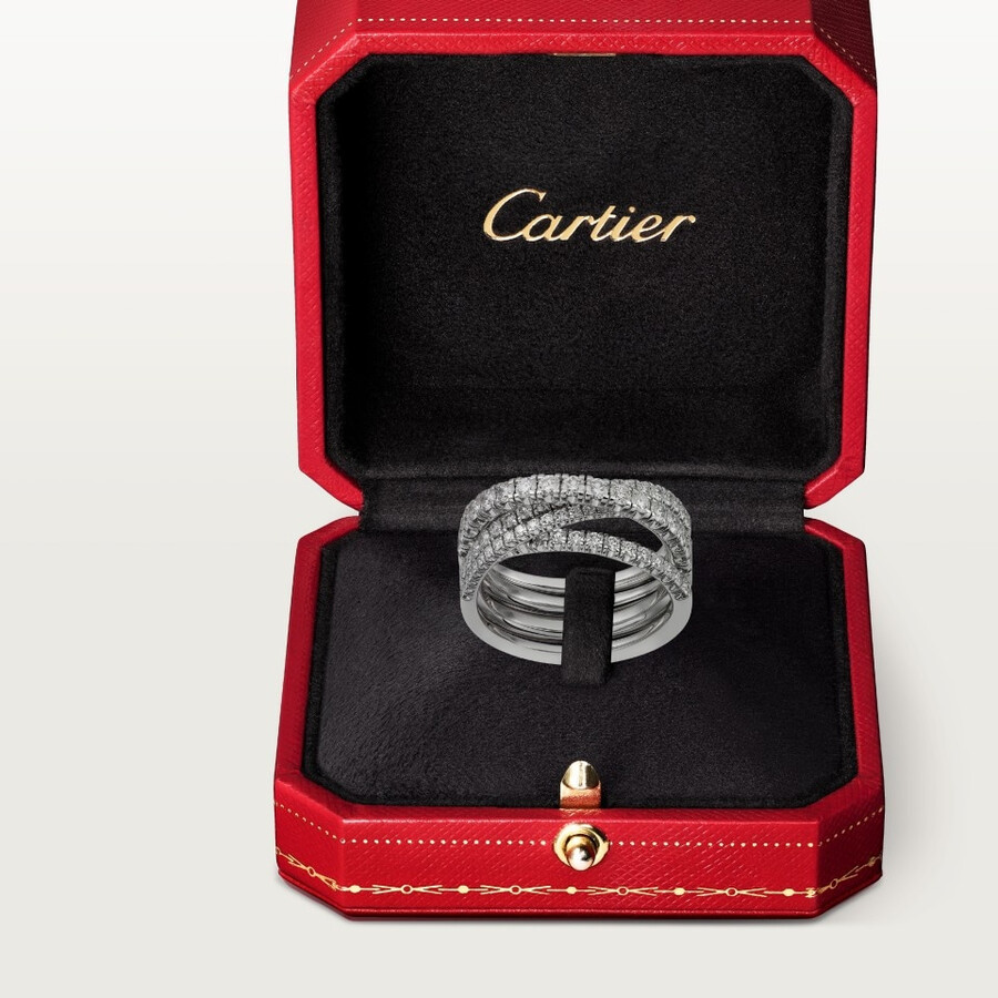 etincelle de cartier ring semi-paved