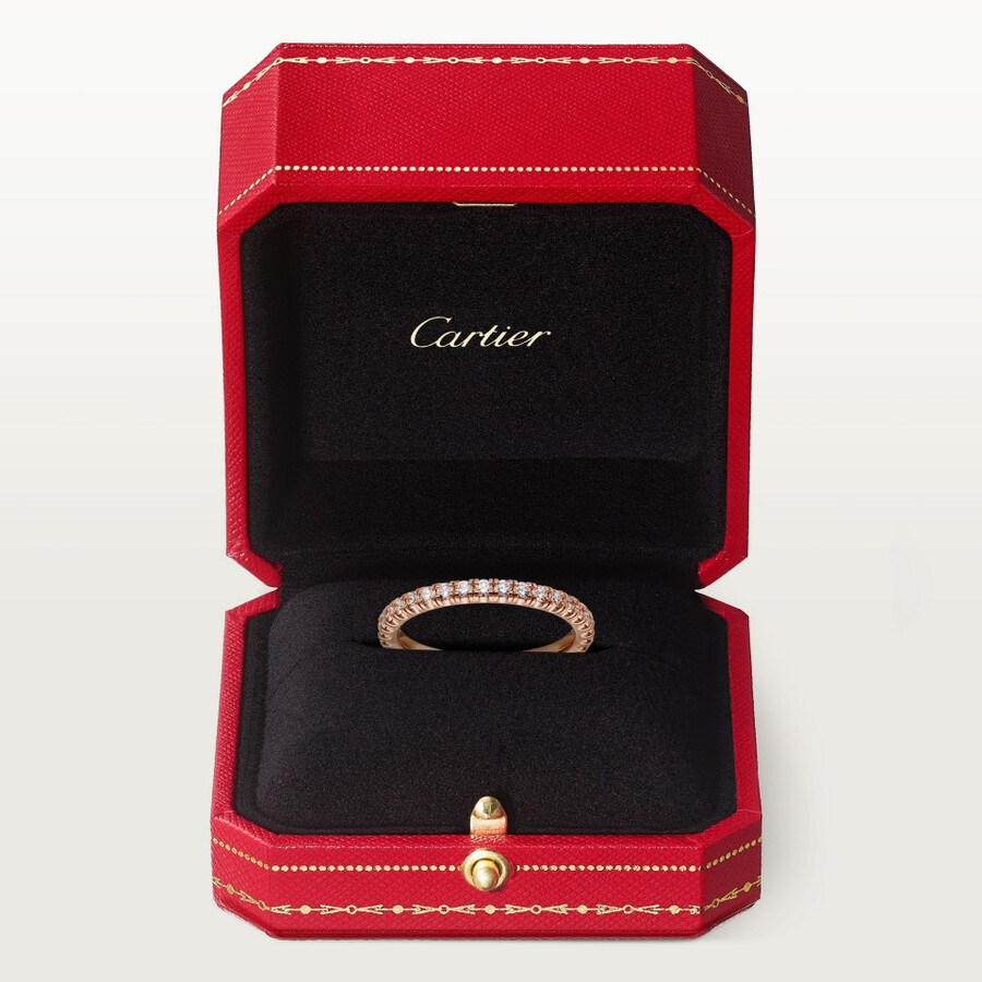 etincelle de cartier wedding band 2 mm width paved