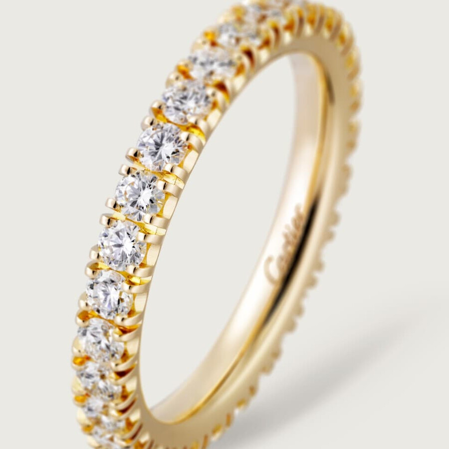 etincelle de cartier wedding band 2.6 mm width paved
