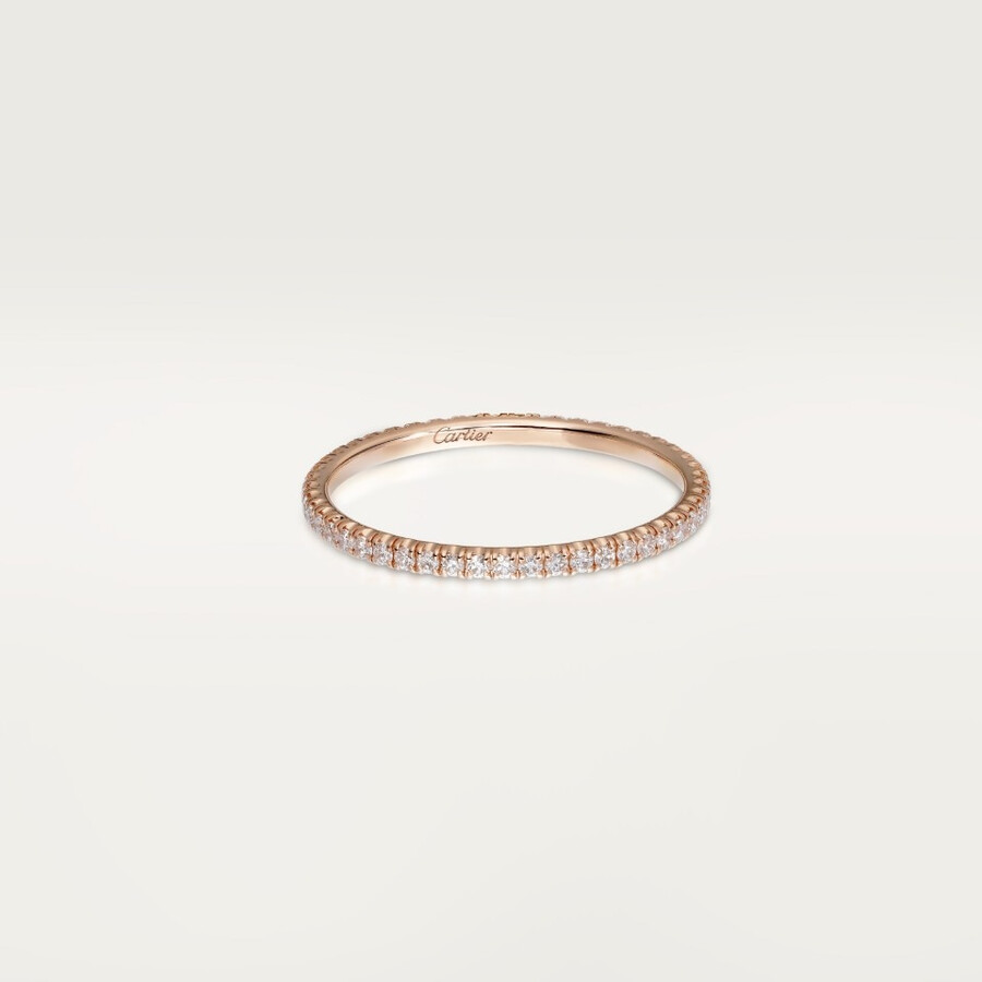 etincelle de cartier wedding band 1.5 mm width paved
