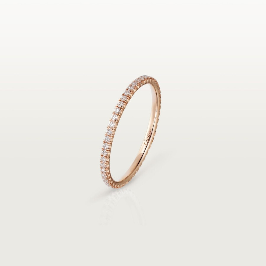 etincelle de cartier wedding band 1.5 mm width paved
