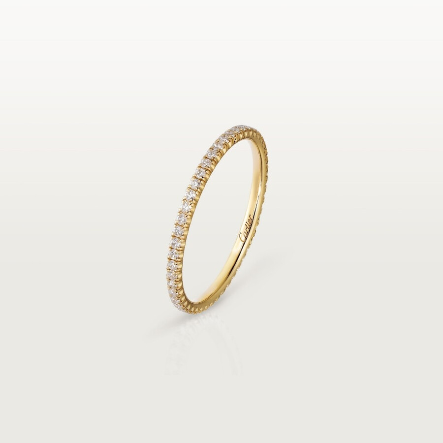 etincelle de cartier wedding ring width 1.5 mm paved
