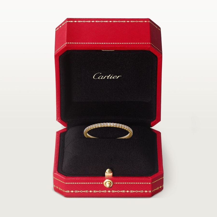 etincelle de cartier wedding ring width 1.5 mm paved