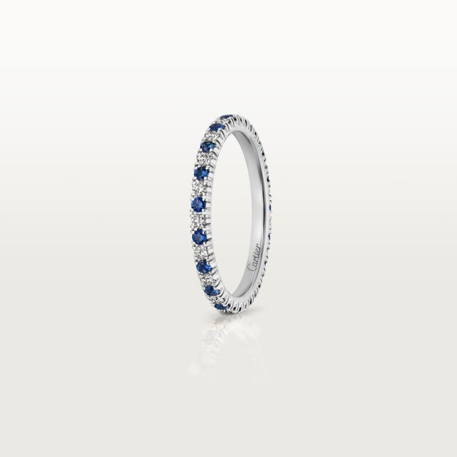 etincelle de cartier wedding band 2 mm width paved