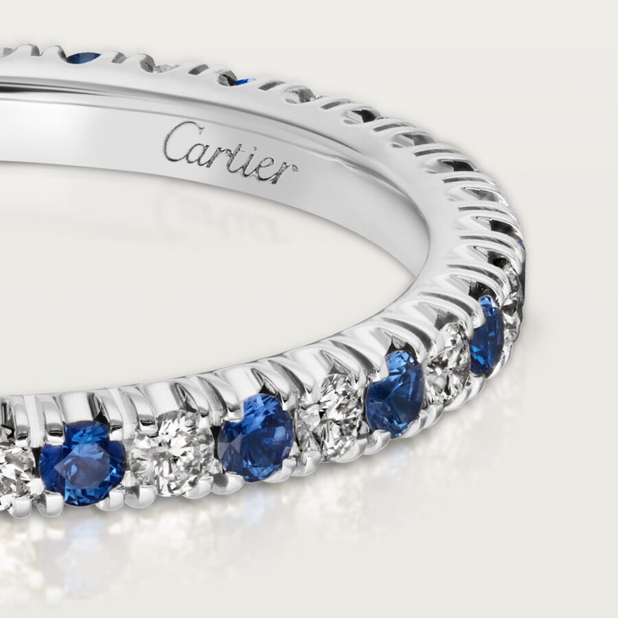 etincelle de cartier wedding band 2 mm width paved