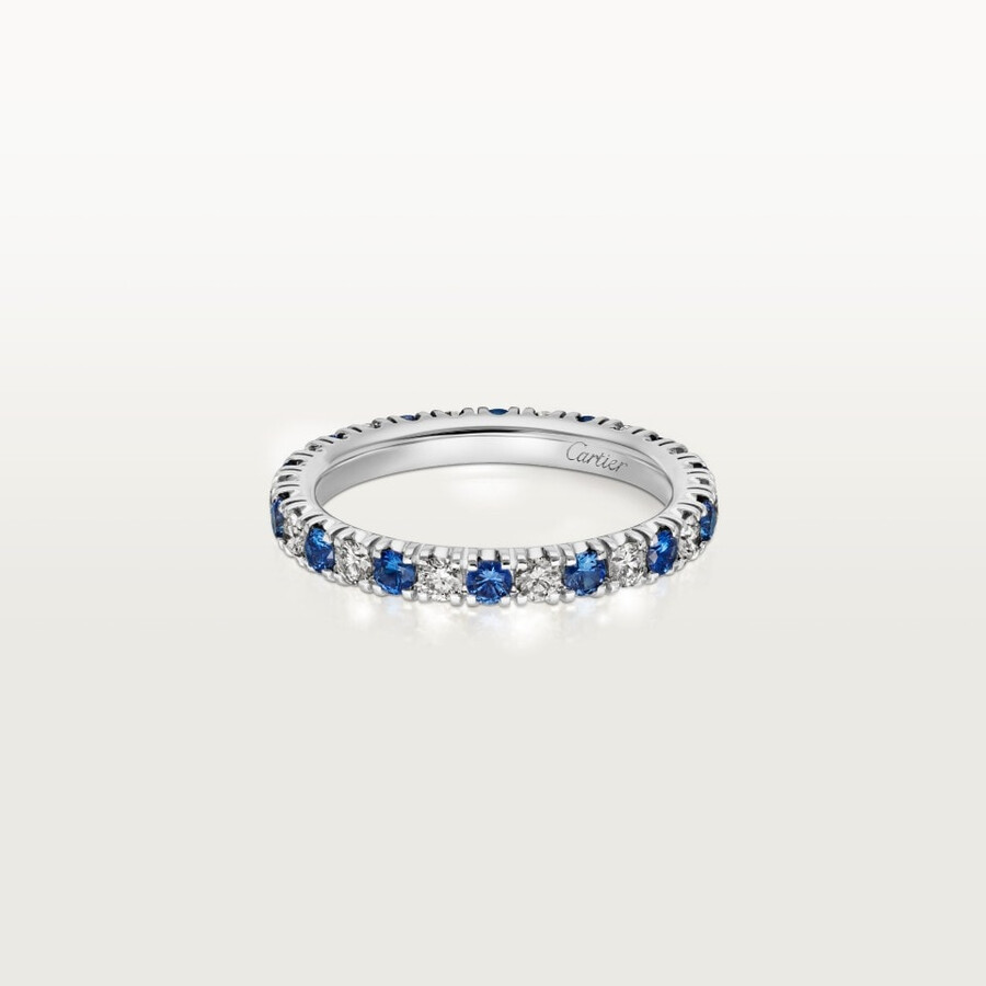 etincelle de cartier wedding band 2.6 mm width paved