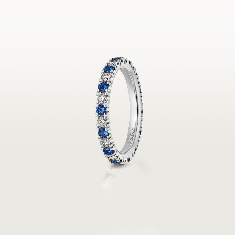 etincelle de cartier wedding band 2.6 mm width paved