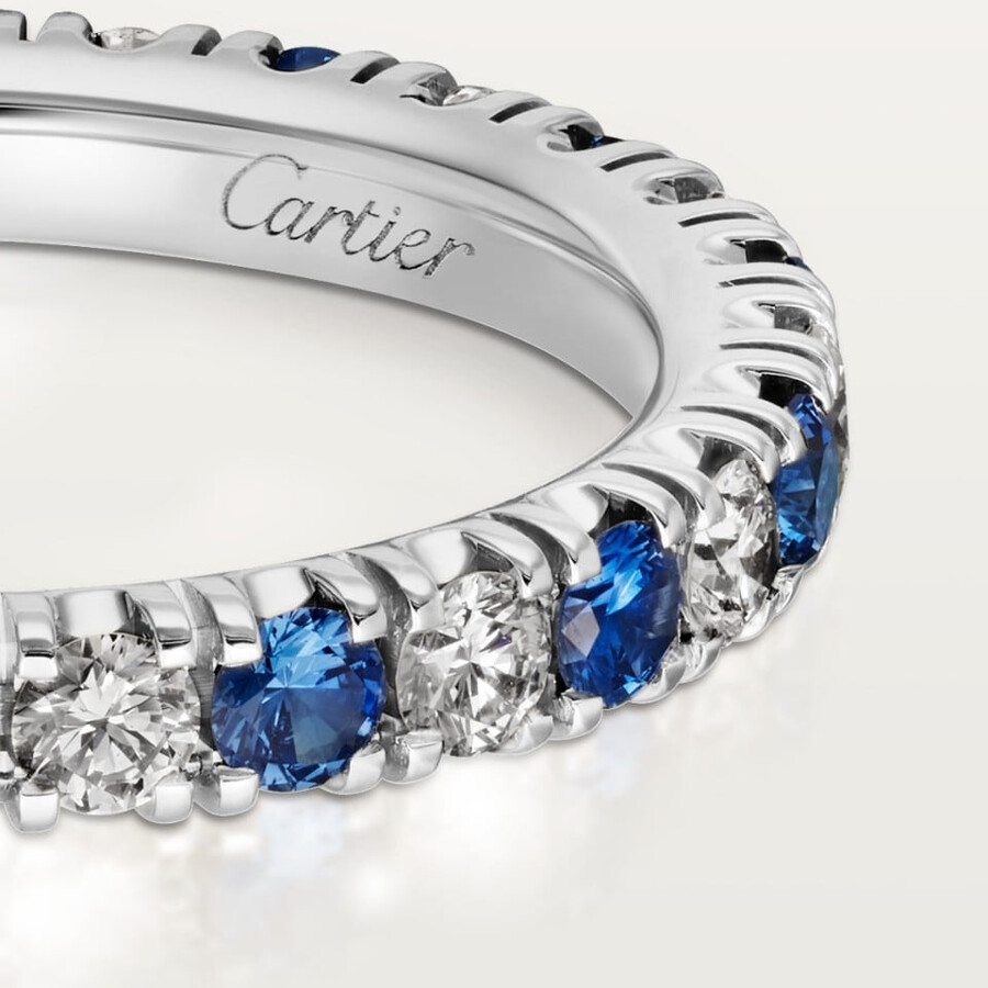 etincelle de cartier wedding band 2.6 mm width paved