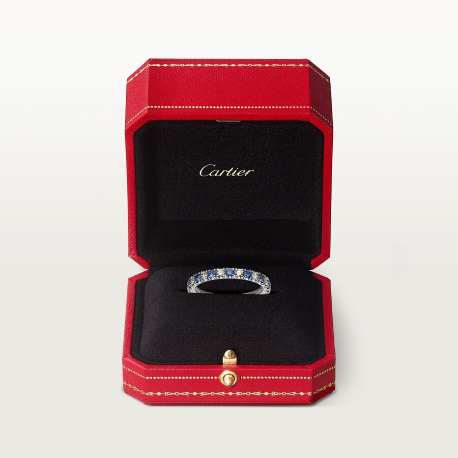 etincelle de cartier wedding band 2.6 mm width paved