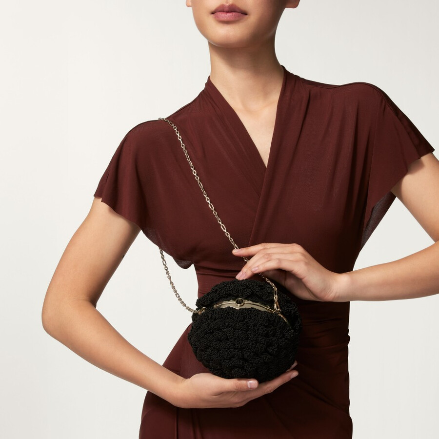 round crochet bag cartier soir