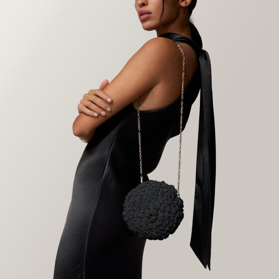 round crochet bag cartier soir