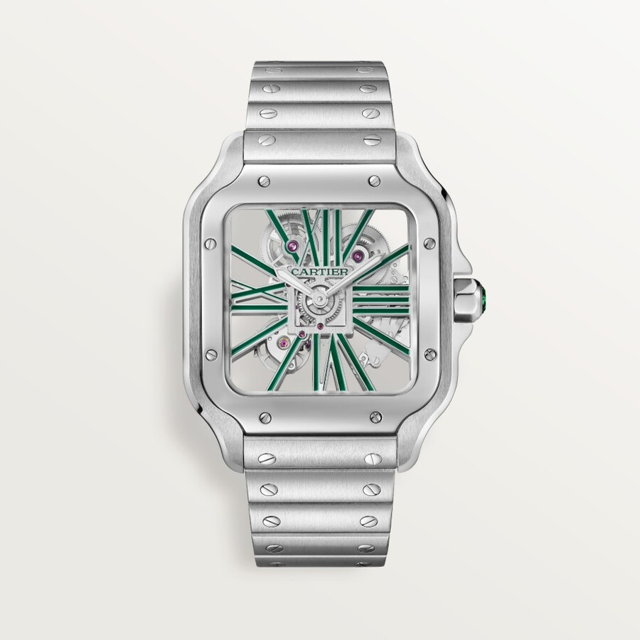 santos de cartier skeleton watch