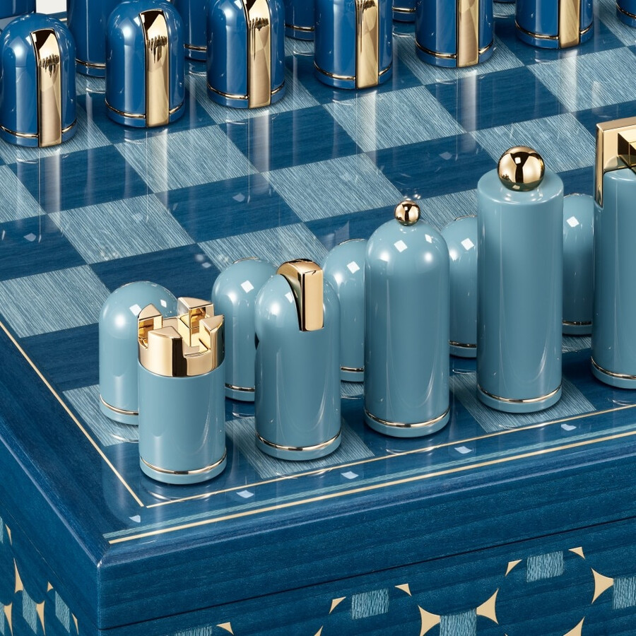 cartier géométrique chess set