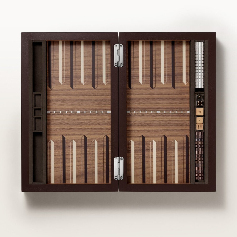 santos de cartier backgammon set