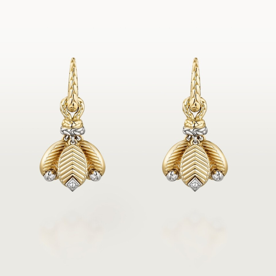 grain de café earrings diamonds