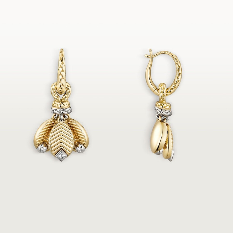 grain de café earrings diamonds