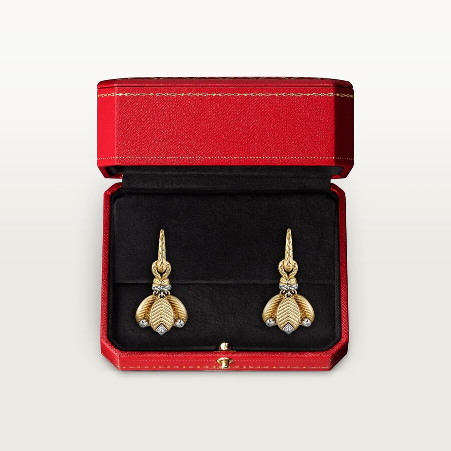grain de café earrings diamonds