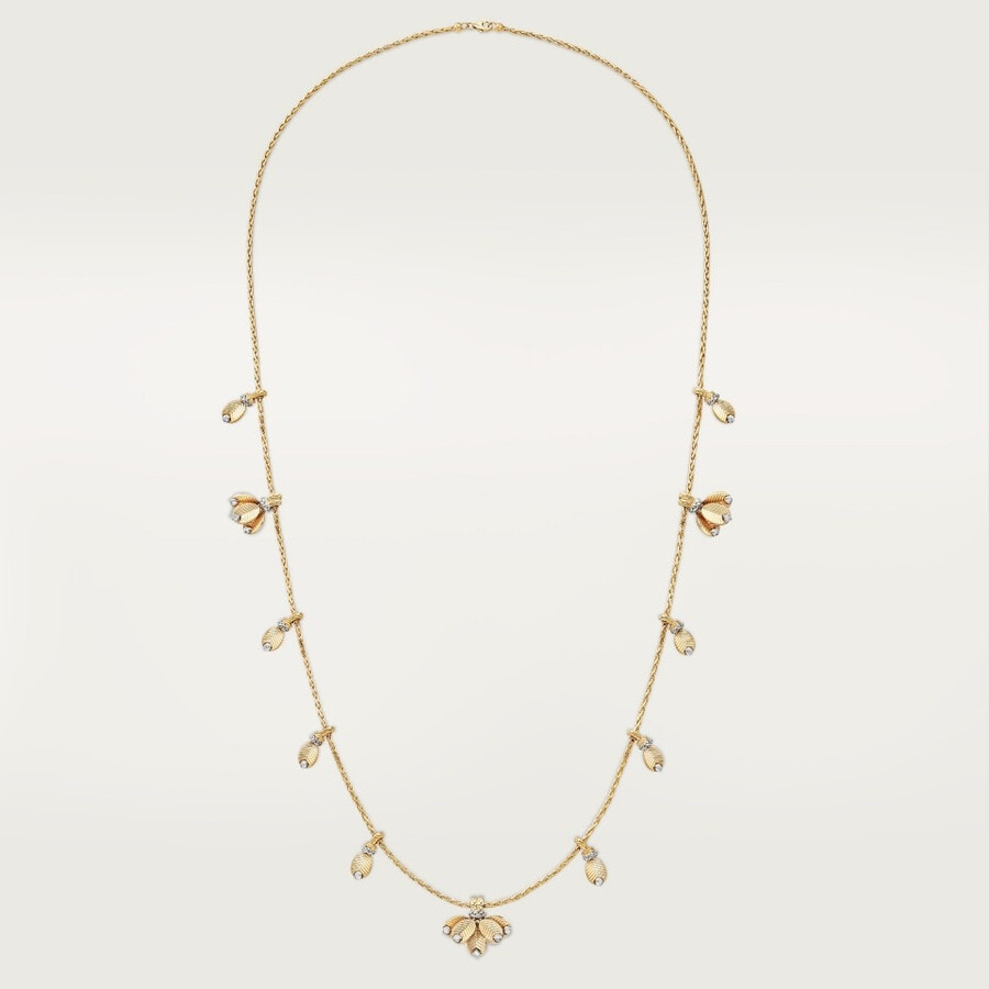grain de café long necklace diamonds