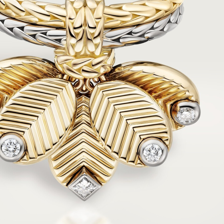 grain de café ring diamonds