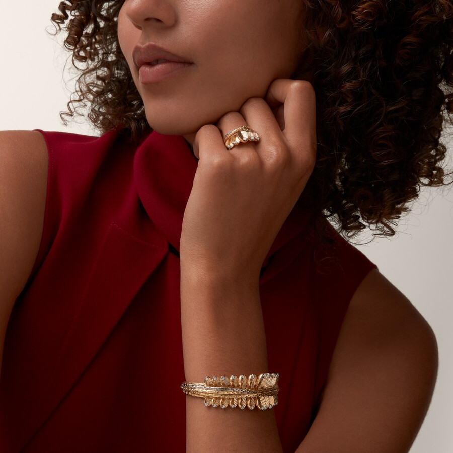 grain de café ring diamonds