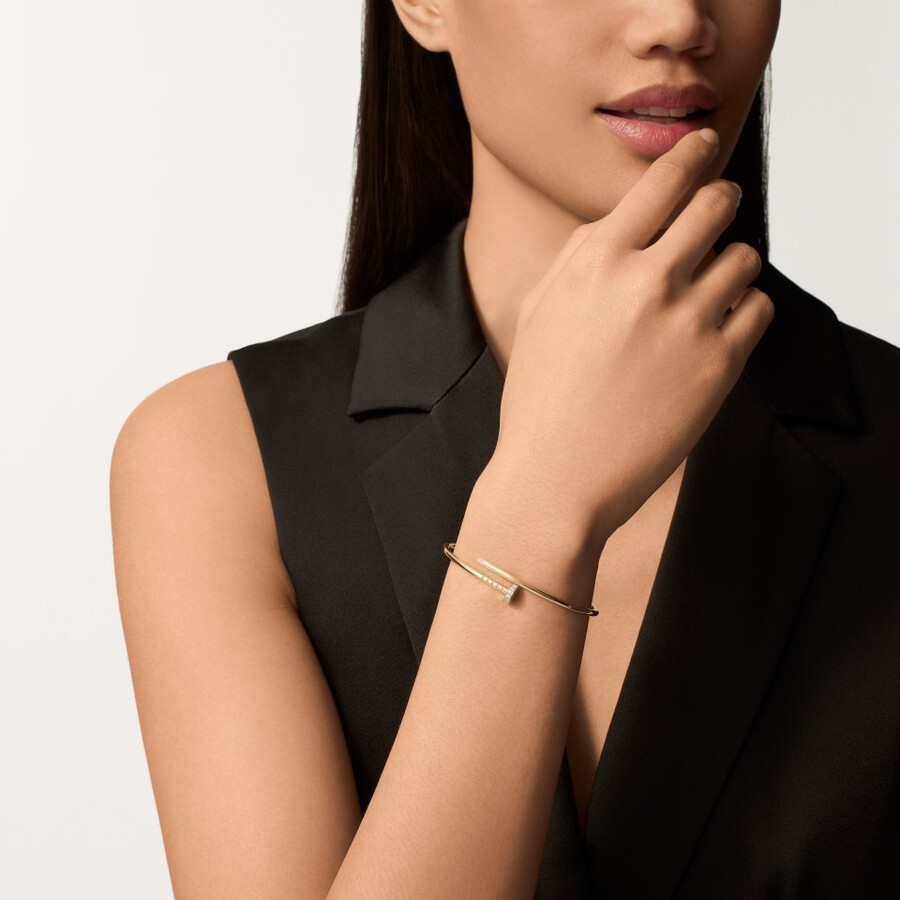 juste un clou bracelet small model diamonds