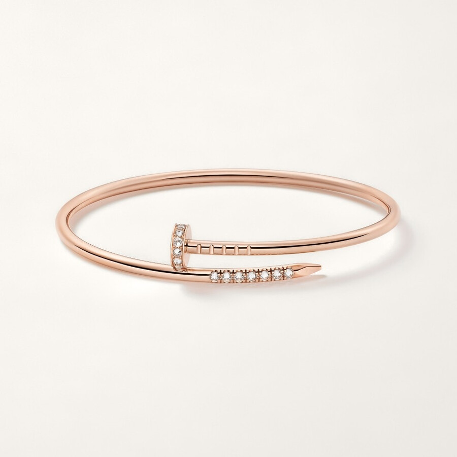 juste un clou bracelet small model reverse-set diamonds