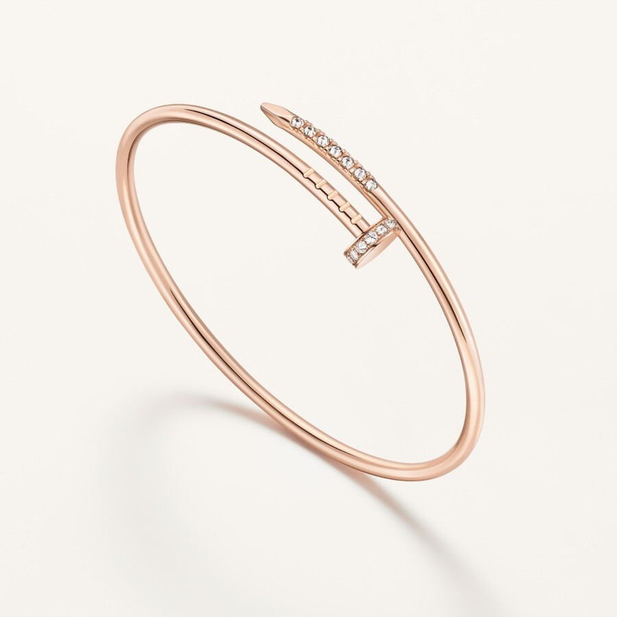 juste un clou bracelet small model reverse-set diamonds