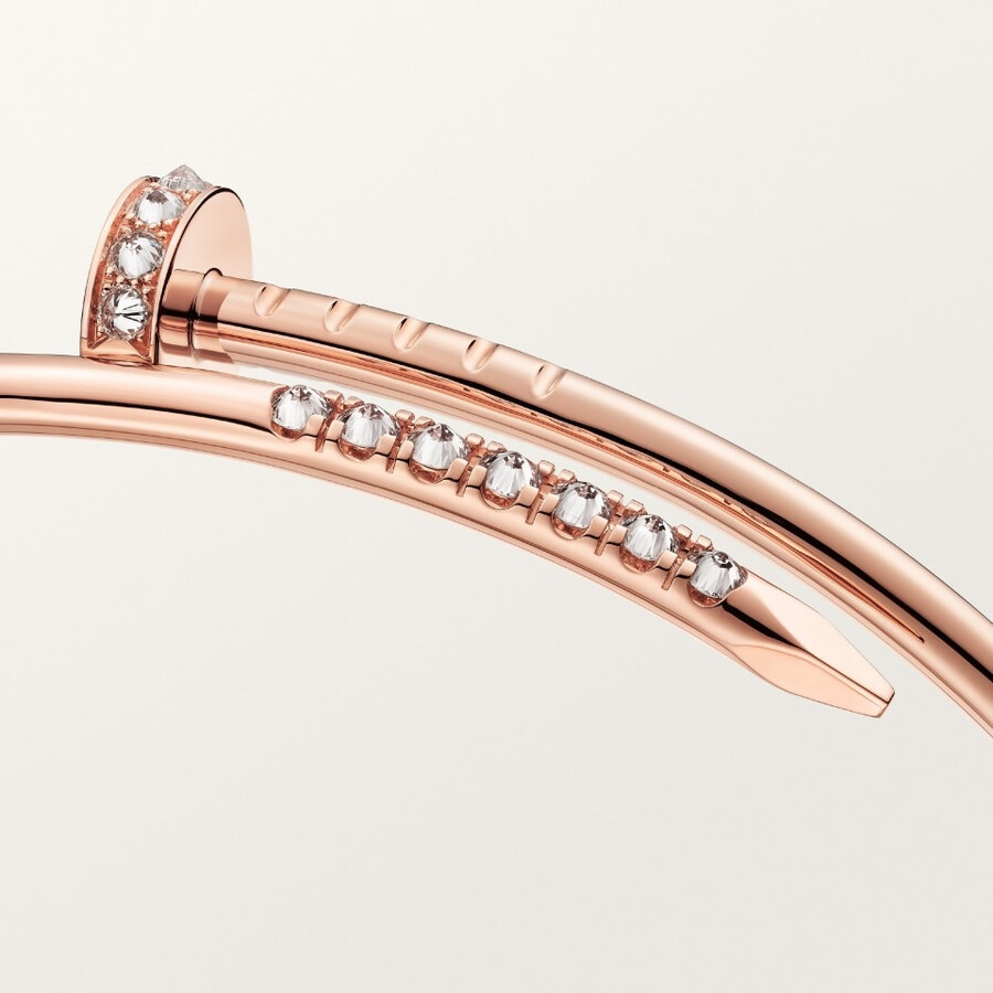 juste un clou bracelet small model reverse-set diamonds